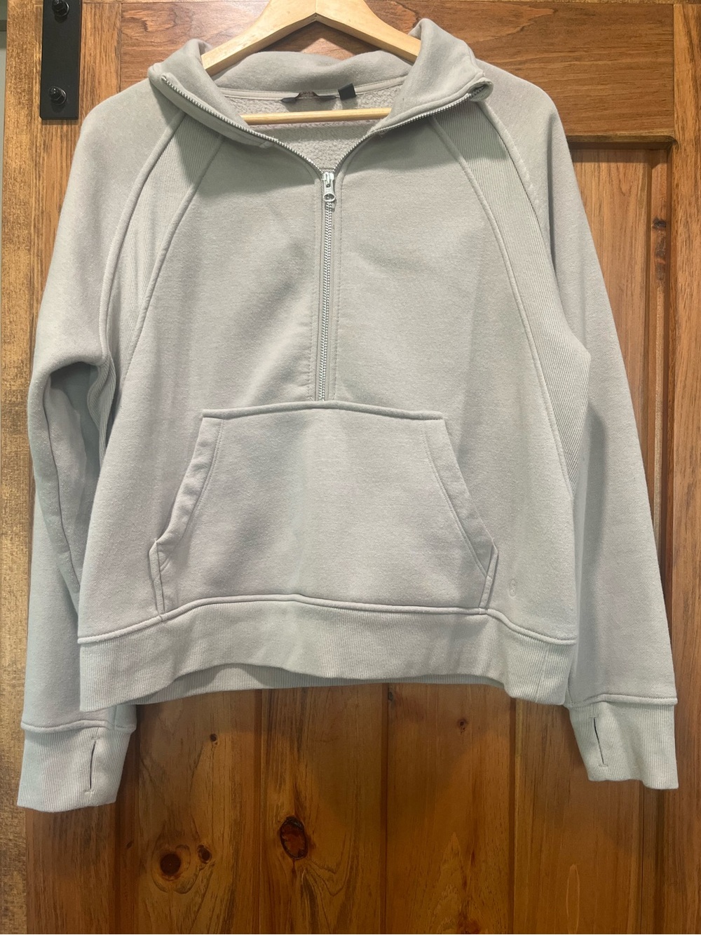 Danskin Tan Half-Zip Pullover Sweatshirt